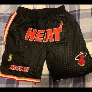 Miami Heat Just Don NBA Shorts Size L